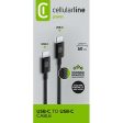 Cabo Entrançado USB-C  Cellular Line Power 0.6m - Preto Sale