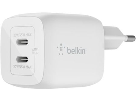 Carregador USB-C GaN Belkin BoostCharge Pro 45W - Branco Sale