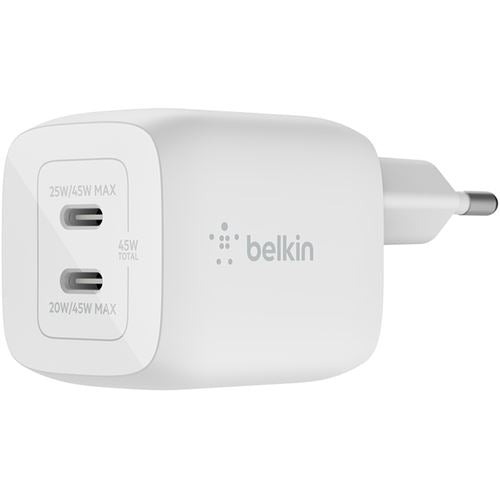 Carregador USB-C GaN Belkin BoostCharge Pro 45W - Branco Sale