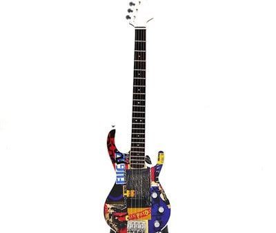 Réplica Mini Guitarra Red Hot Chili Peppers - Psychedelic Bass - Music Legends Collection For Discount