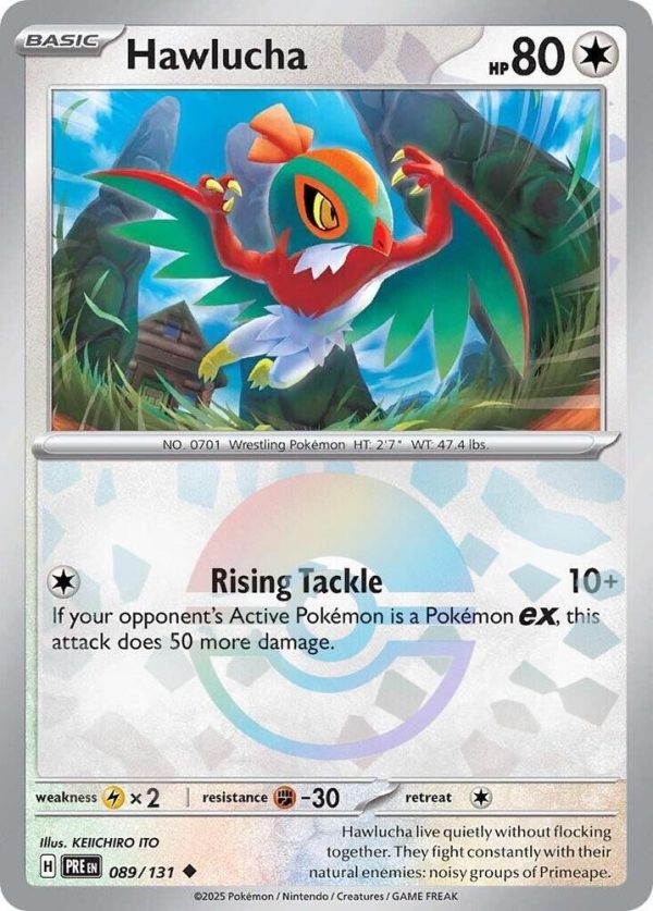 Hawlucha (089 131) (Poke Ball Pattern) [Scarlet & Violet: Prismatic Evolutions] Cheap