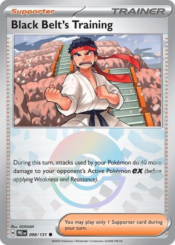 Black Belt s Training (098 131) (Poke Ball Pattern) [Scarlet & Violet: Prismatic Evolutions] on Sale