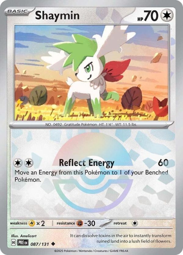 Shaymin (087 131) (Poke Ball Pattern) [Scarlet & Violet: Prismatic Evolutions] Discount